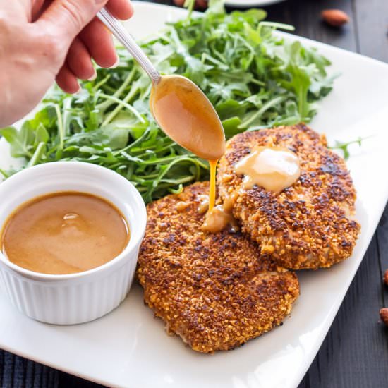 Sriracha Almond Crusted Pork Chops