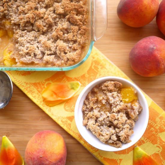 Paleo Peach Crumble (GF)