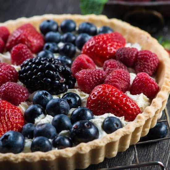 Whipped Berry Tart