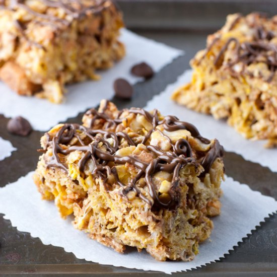 Crispy Flaky Butterfinger Treats