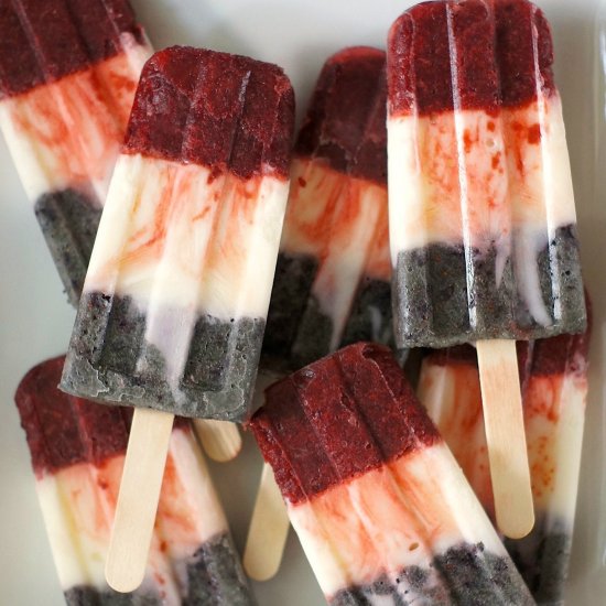 Berry Yogurt Popsicles