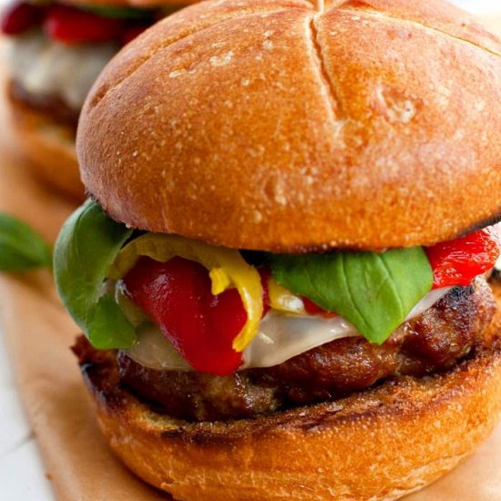 Loaded Italian Sausage Burgers