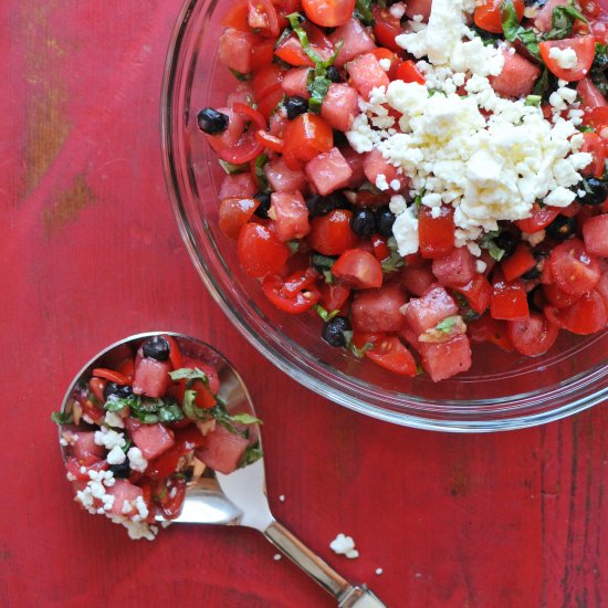 Red, White, & Blue Bruschetta