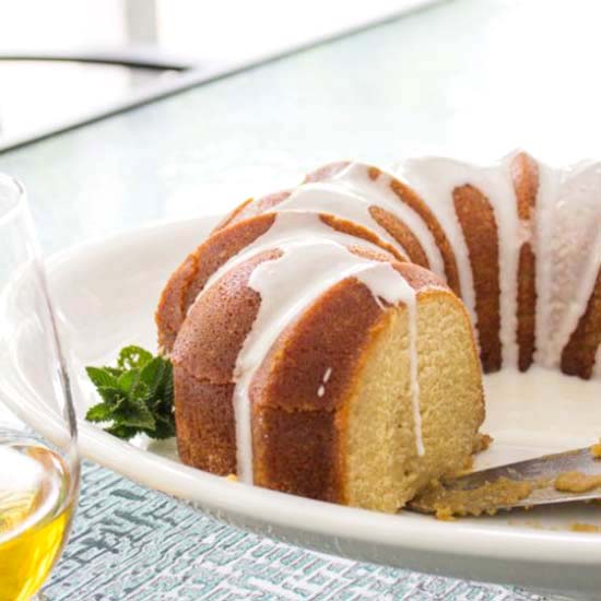 Maple Glazed Rum Cake