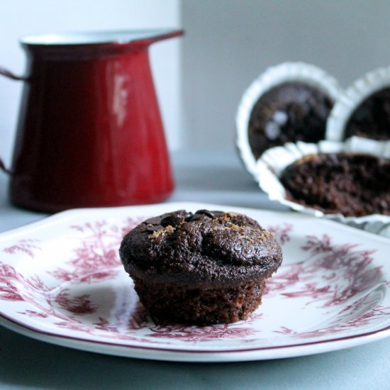 Coconut and chocolate muffins