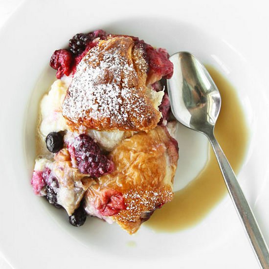 Berry Croissant Pudding