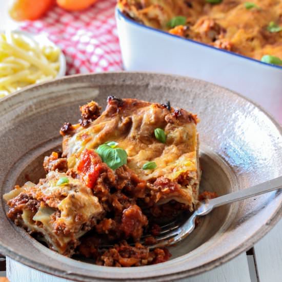 Beef & Mushroom Lasagna