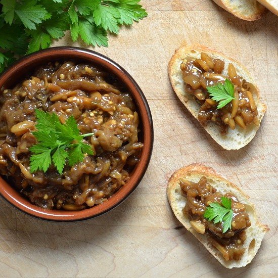 Lina’s Baked Eggplant Caponata