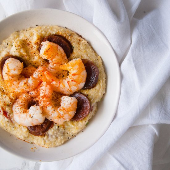 Truffle Butter Shrimp & Grits