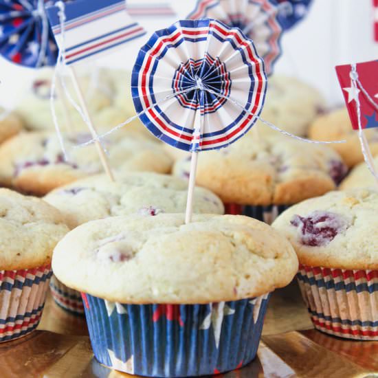 Sour Cherry & Ricotta Muffins