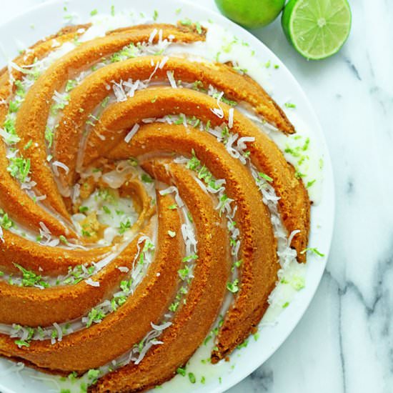 Key Lime Coconut Cake