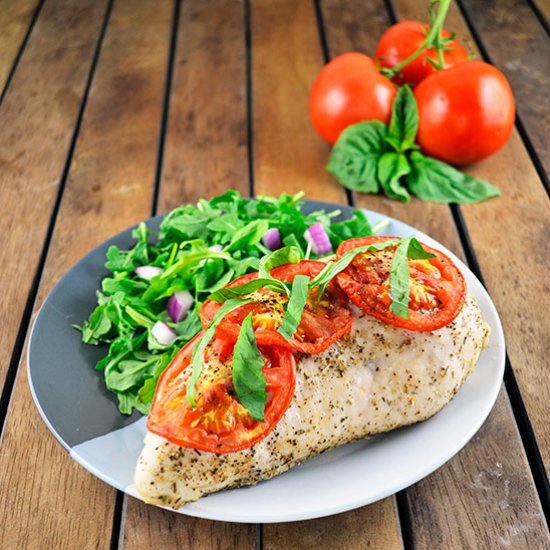 Baked Chicken Caprese