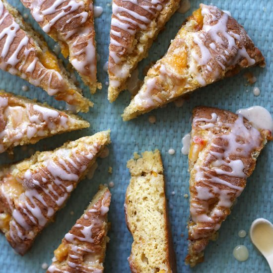 Peach & Honey Scones