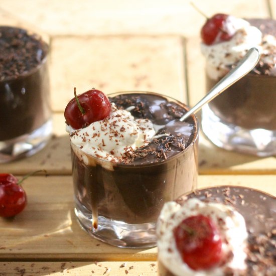 Double Chocolate Cherry Pudding