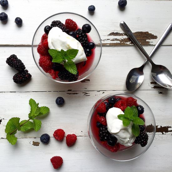 Berries with Limoncello Creme