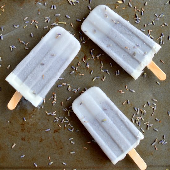 Coconut Lavender Popsicles