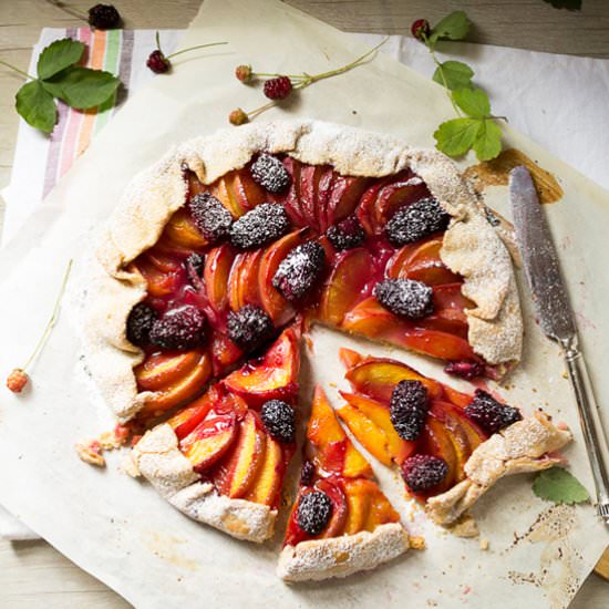 Peach & Blackberry Galette