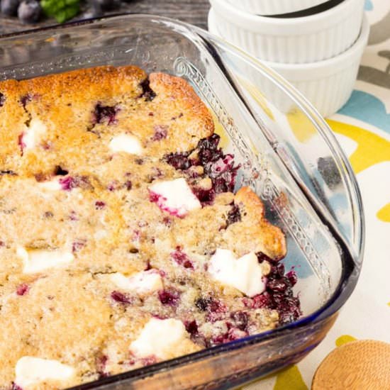 Blueberry Cream Cheese Dump Cake