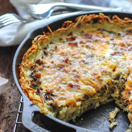 Hash Brown Breakfast Quiche