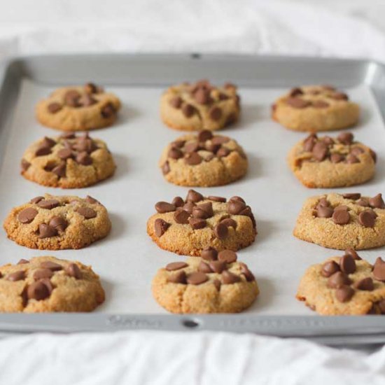 Almond Coconut Chocolate Chip Cookies