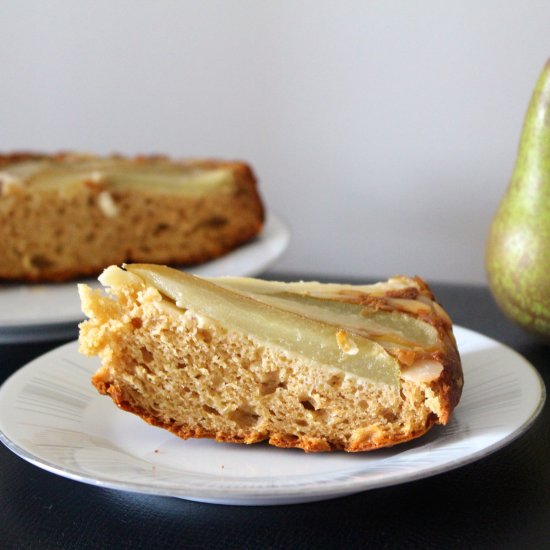 Honey Almond Pear Cake