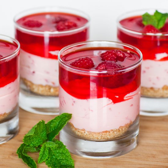 No-Bake Raspberry Cheesecake