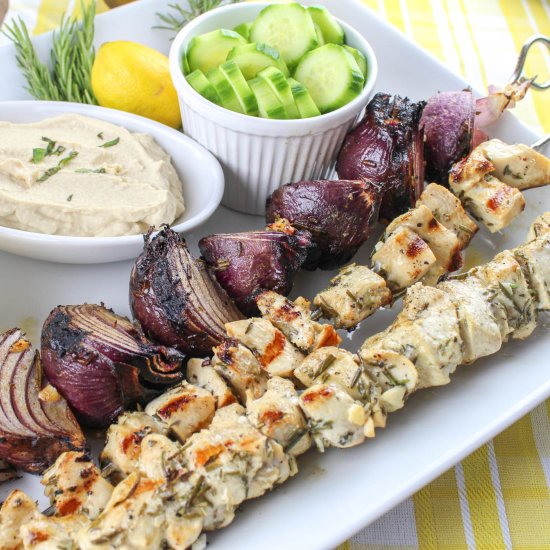 Mediterranean Chicken Kebabs