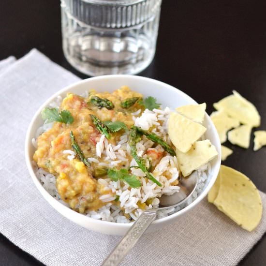 Asparagus Tomato Dal