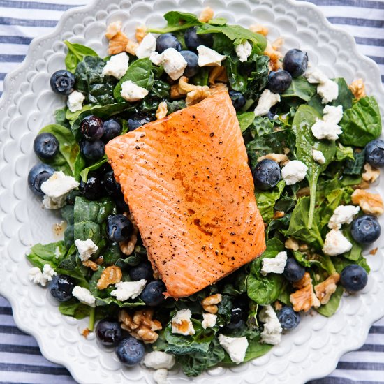 Salmon Walnut Salad