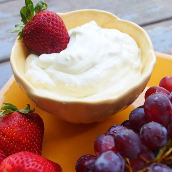 Two Ingredient Key Lime Fruit Dip