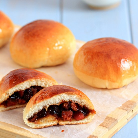 Mini char siu buns