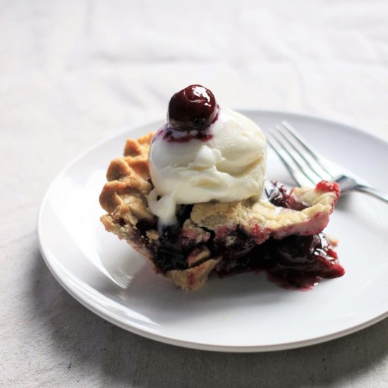 Gluten-Free Cherry Blueberry Pie