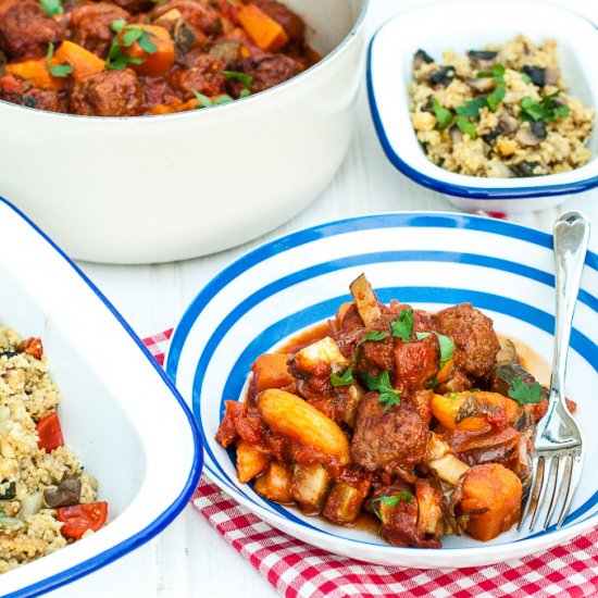 Meatball Casserole Moroccan Tagine