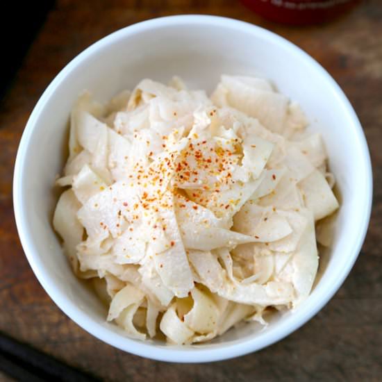 Watermelon Rind and Daikon Salad