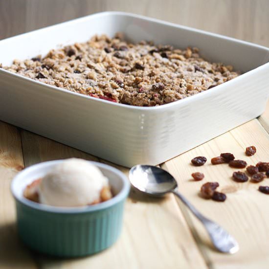 Apple Rhubarb Crisp