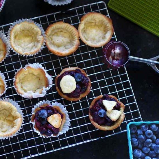 Individual Blueberry Pies