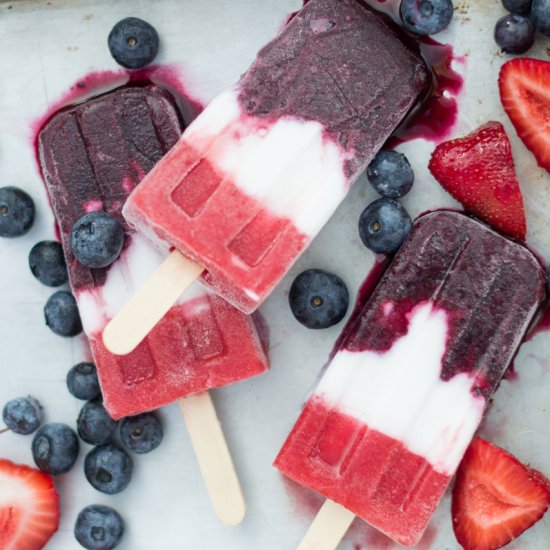 Red White & Blue Popsicles