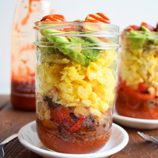 Breakfast Burrito In A Jar