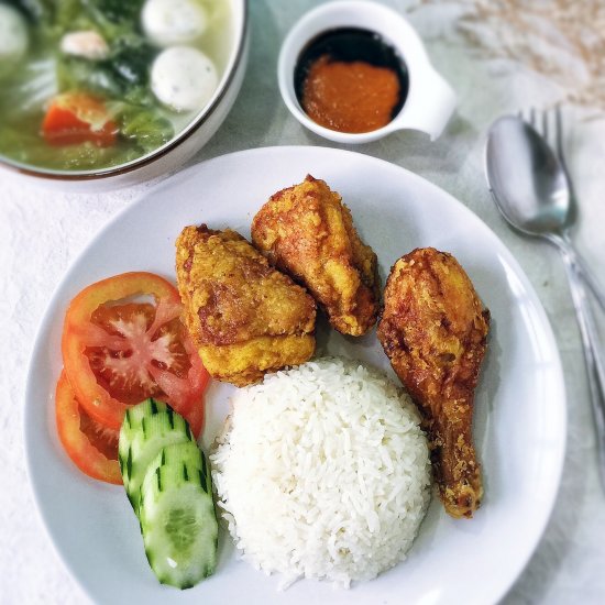 Malay Fried Chicken Rice