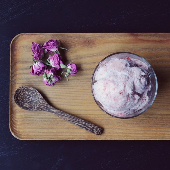 Vegan Strawberry Swirl Ice Cream