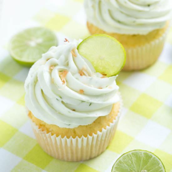 Coconut Cupcakes with Key Lime