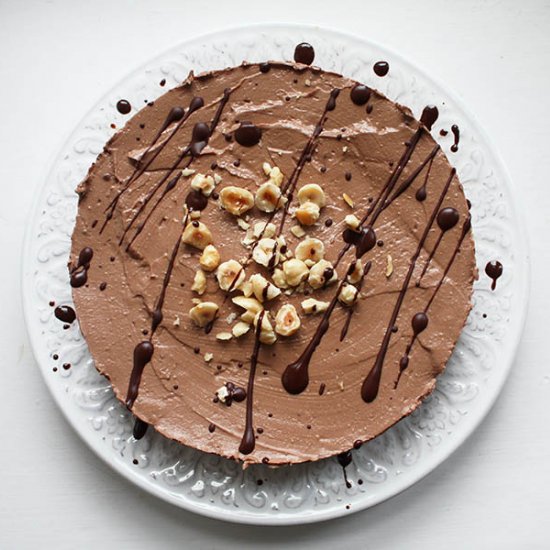 Healthier Nutella Cheesecake