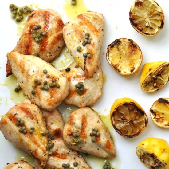 Grilled Lemon-Caper Chicken