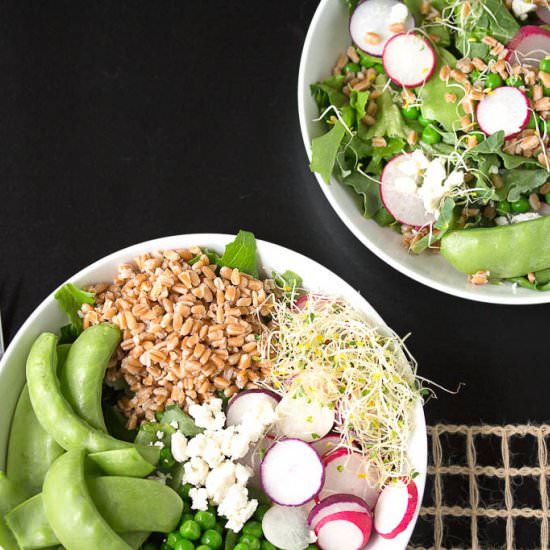 Three Pea & Lemon Farro Salad