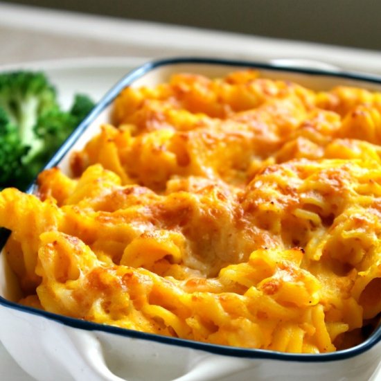 Cheesy Butternut Squash Pasta Bake