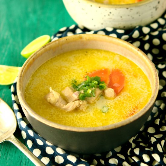 Coconut Milk and Chicken Soup