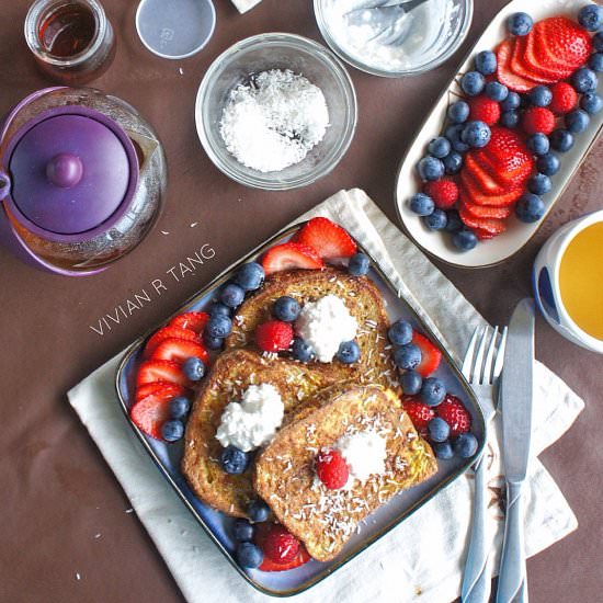 Triple Berry French Toast