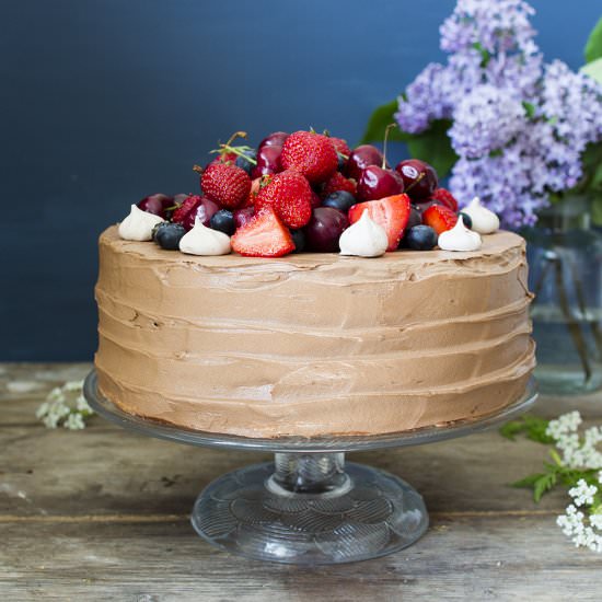 Gluten-free Chocolate Meringue Cake