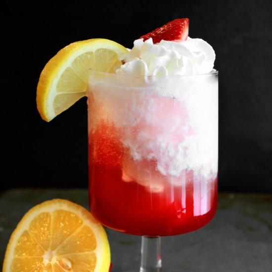 Strawberry Lemonade Italian Soda