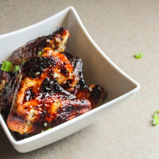 Baked Honey Garlic Chicken Wings